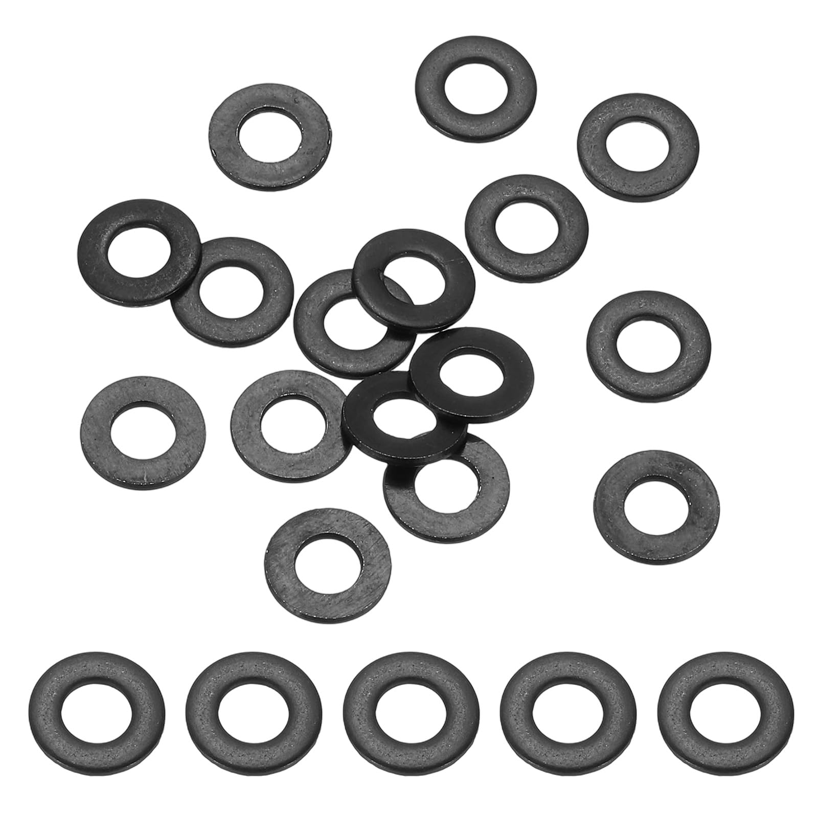 PATIKIL 80PCS M4 Stainless Steel Washers, M4x9x1mm Flat Washers Metal Metric Sealing Assortment Kit 304 Stainless Steel Gasket Ring for Screws Bolts Automotive