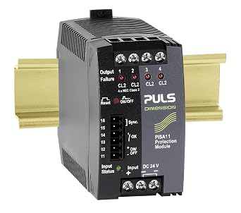 PULS PISA11.CLASS2 24VDC, 4 OUTPUTS, 4 X 3.7AMP @ 24V Output Currents, NEC Class 2, PISA11 Series, Protection Module