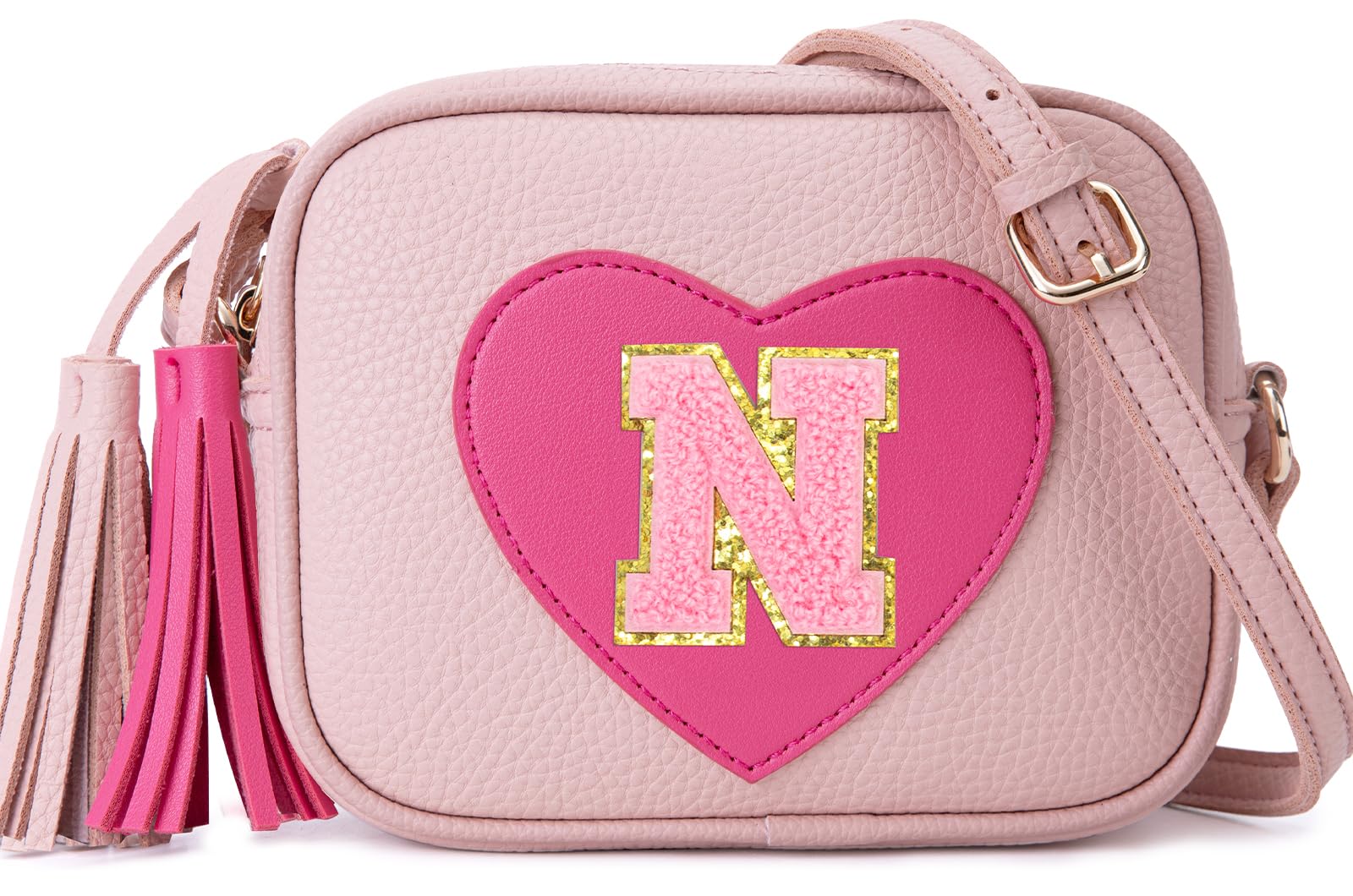 OYLOLA 3 4 5 6 7 8 Year Old Girl Birthday Gifts Initial Toddler Girl Purse Kids Purse Toddler Girls Gift Heart Purse