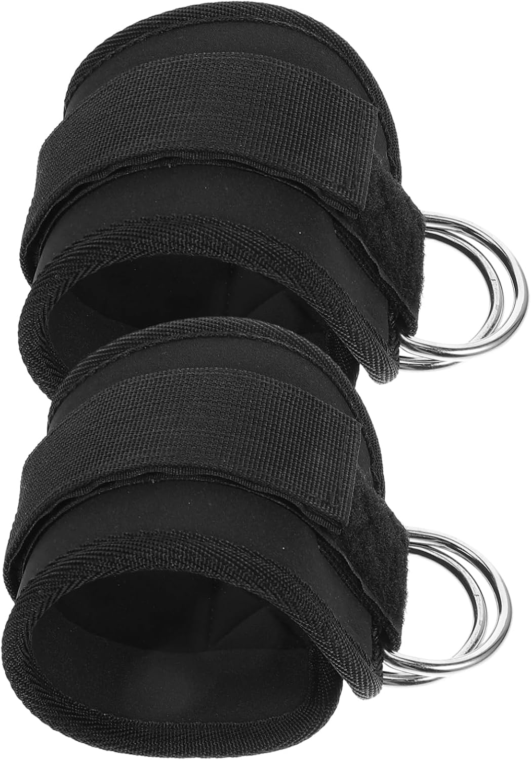 Milisten 2Pcs Sports Ankle Strap for Leg Workouts Durable Fitness Foot Strap for Cable Machines for Glute Activation Lower Body Training Black Ankle Wraps for Men