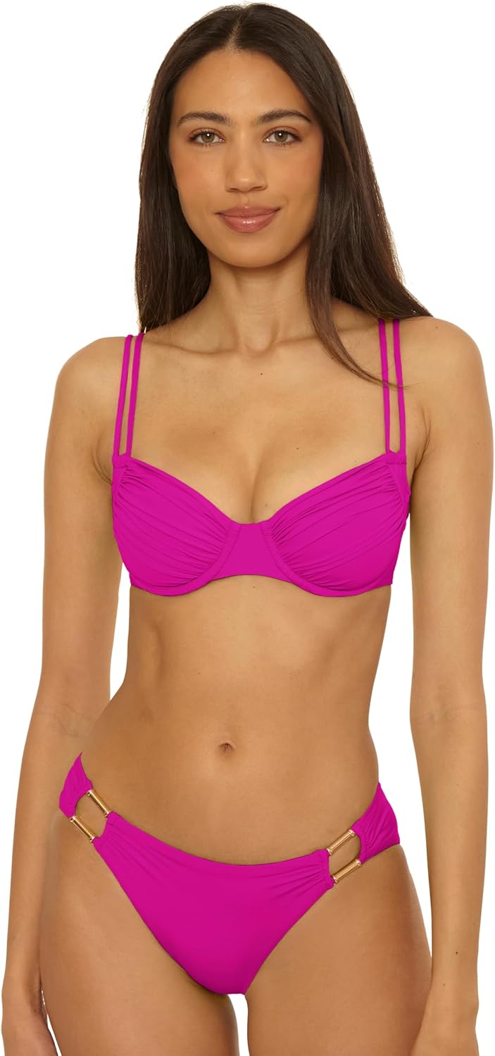BECCA Women's Color Code Underwire Bikini Top, Adjustable, Swimwear Separates - Image 5