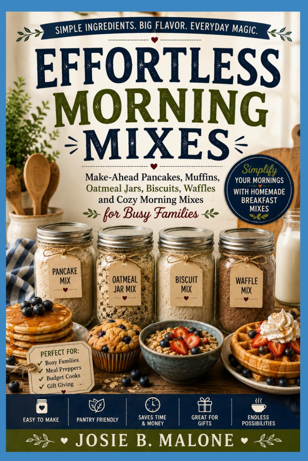 Effortless Morning Mixes: Make-Ahead Pancakes, Muffins, Oatmeal Jars, Biscuits, Waffles and Cozy Morning Mixes for Busy Families (Sizzling Sauces & Condiments)