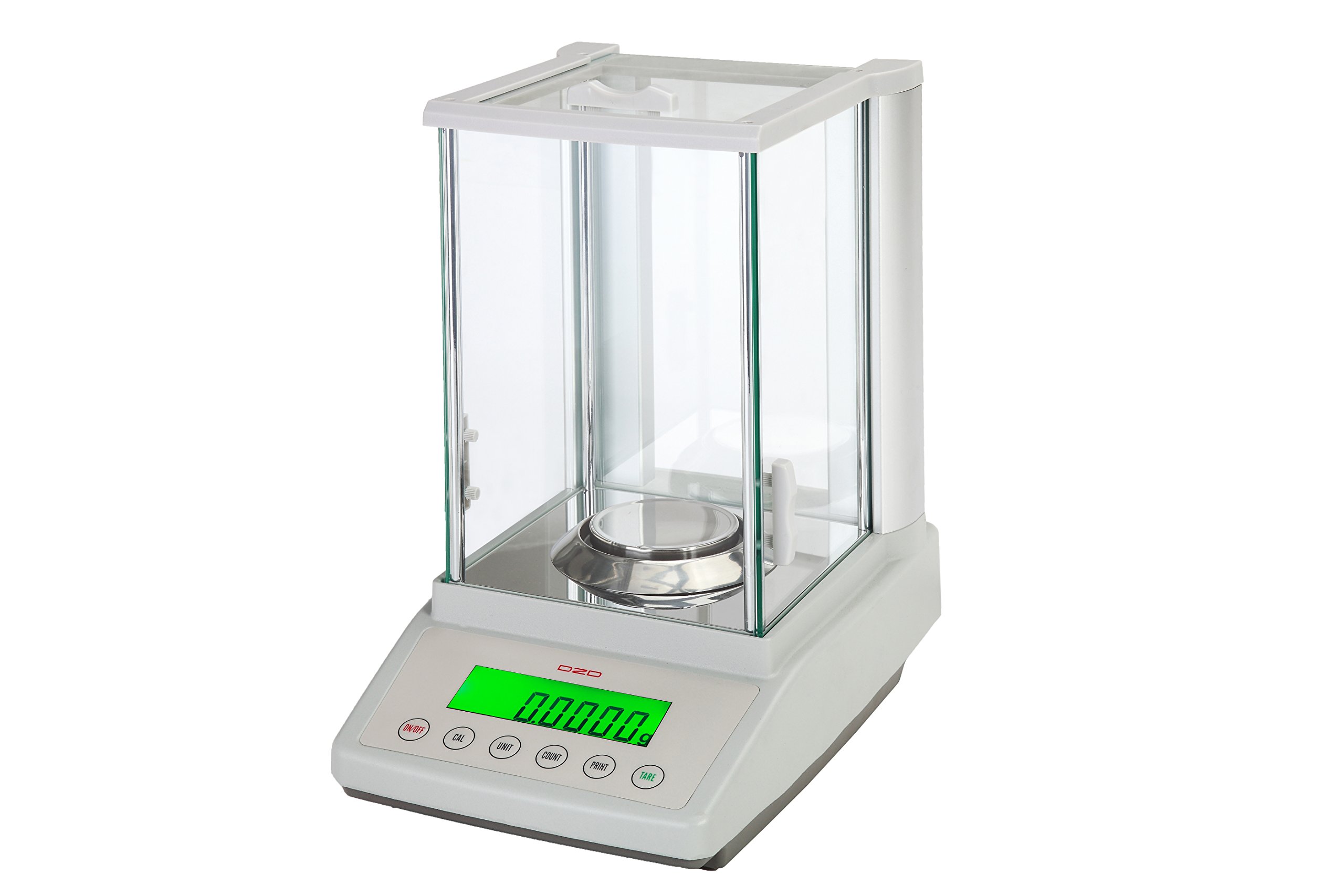 DZD DF124 Analysenwaage 0,0001g bis 120g mit Kraftkompensationssensor, Laborwaage
