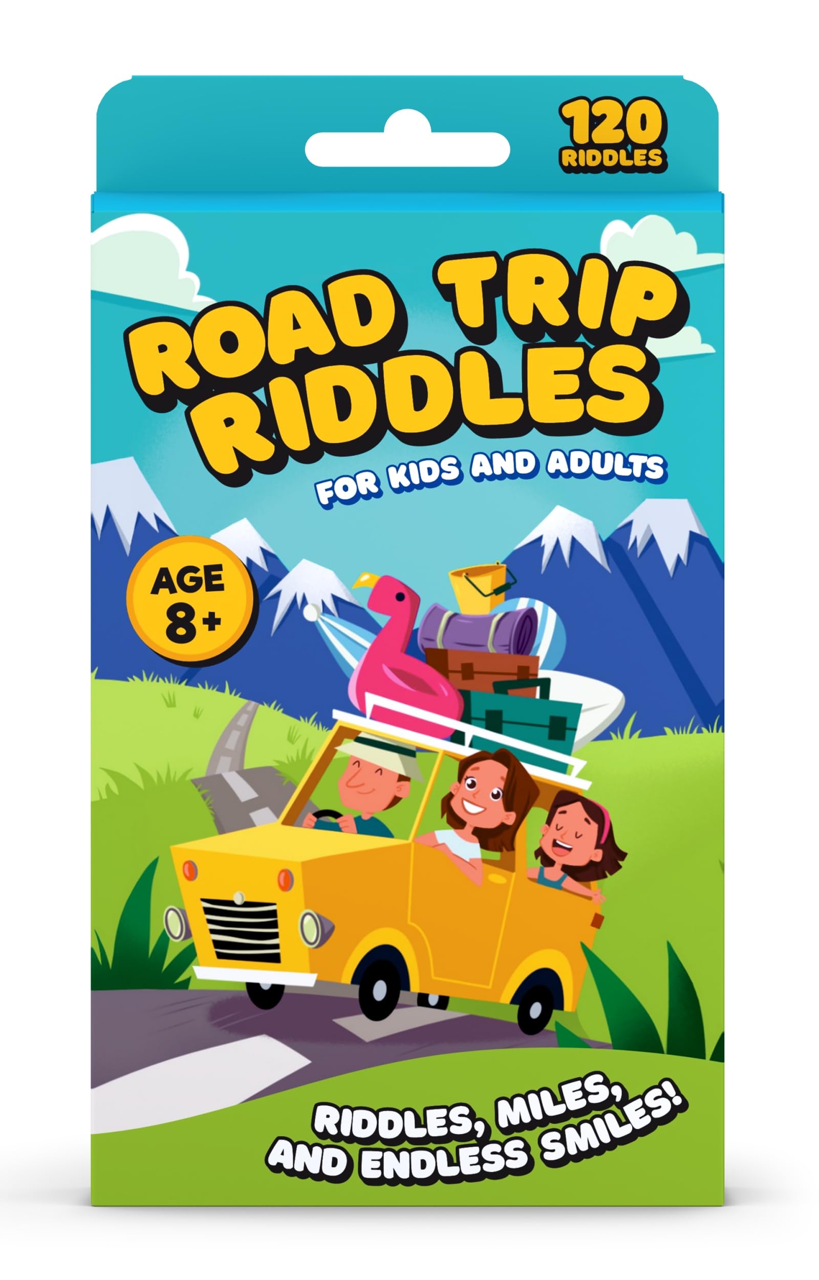 WELL BALANCED 120 Road Trip Riddles - Road Trip Car Game for Kids