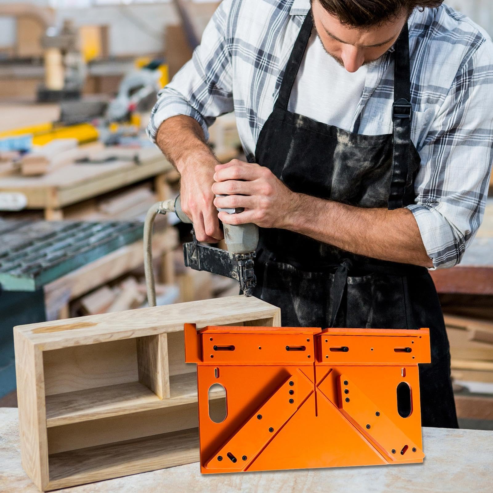 Per Il Taglio Di Porte E Finestre Assistente 45/90 Gradi per Taglio Infissi | Attrezzatura di Posizionamento Sicuro per Lavorazione Legno