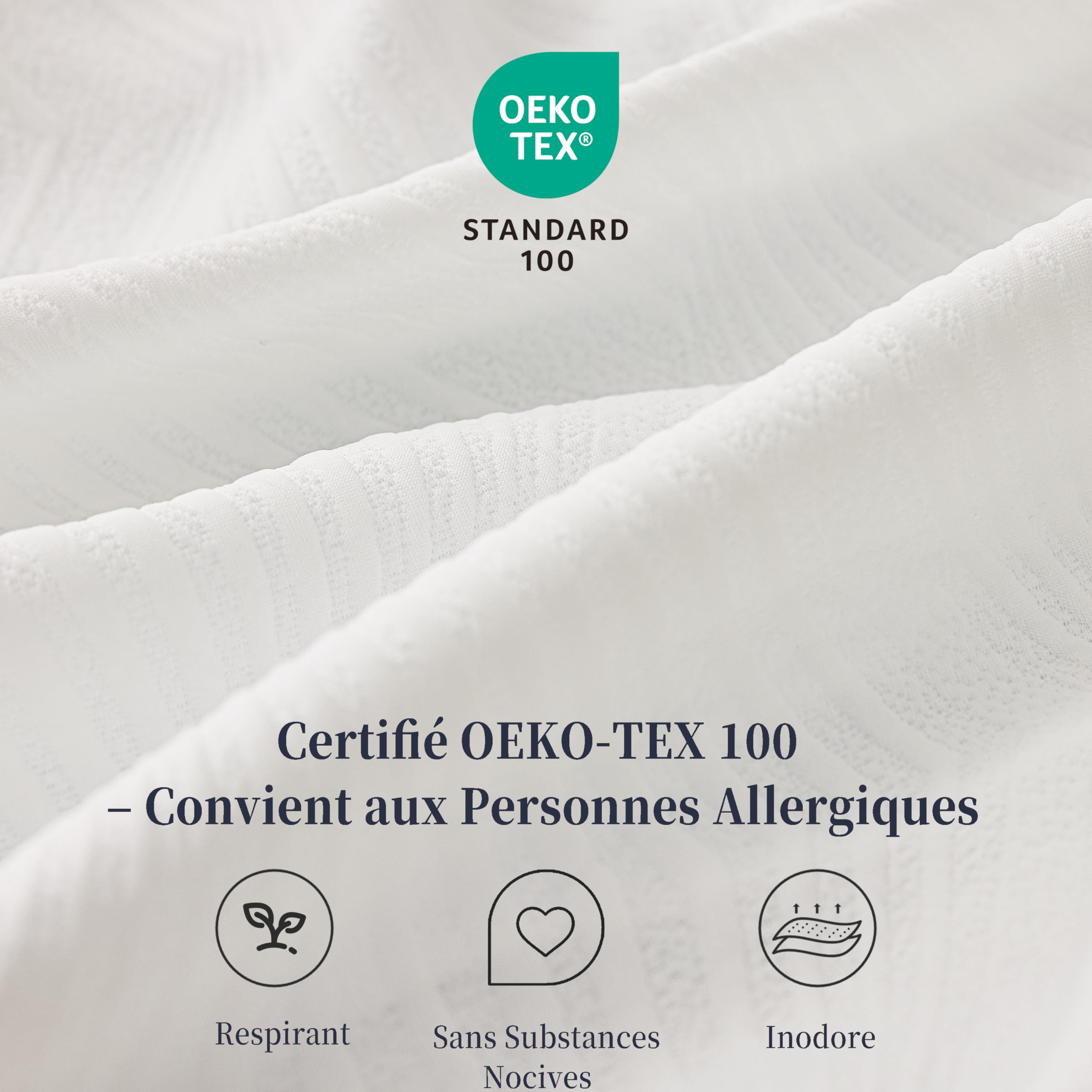 Topper Organic Cotton Koudschuim 160×200 dikte 9 cm