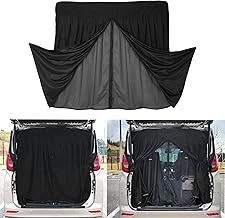Back Door Curtain, Magnetic Fixed, Double Layer Structure, Insect Repellent Net, Light Blocking, For Sleeping in the Car, Outdoors, Camping, Rear Gate, Screen Door, Ventilation, Strong
