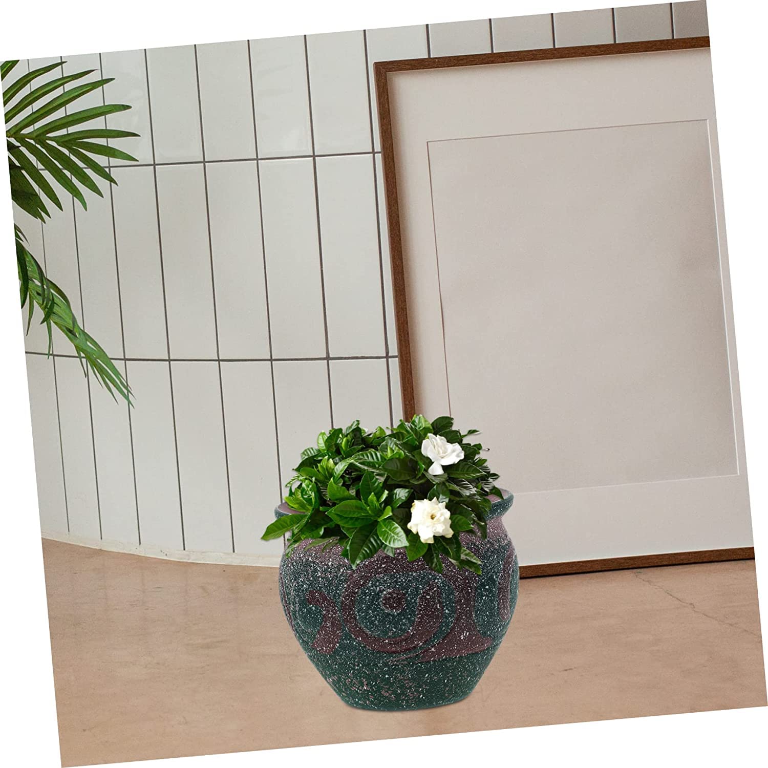 Fioriera da giardino Vaso for piante, vasi da fiori, 1 pz Vasi mediterranei in ceramica for fiori Mini piccoli vasi for piante grasse da interno Vasi for piante grasse in ceramica Piccoli vasi in cera