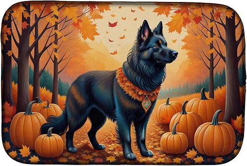 Miniatura 77 de Caroline's Treasures DAC1072DDM Shiba Inu - Tapete de secado de platos absorbente para encimera de cocina, tapete escurridor de platos para SHIBA
