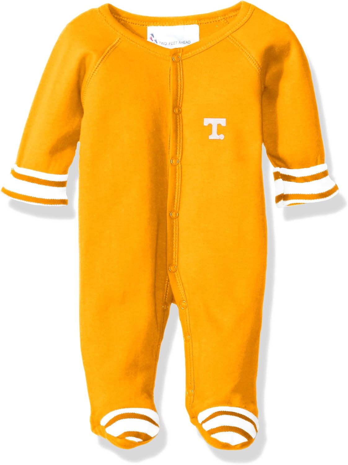 Two Feet Ahead NCAA Miami Hurricanes Baby Stripe Footed Creeper : Sports & Outdoors