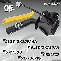 Vista 4 de CBS1332 Interruptor combinado de señal intermitente, limpiaparabrisas y luces de posición de múltiples funciones para Ford F150 2005-2008, Lincoln