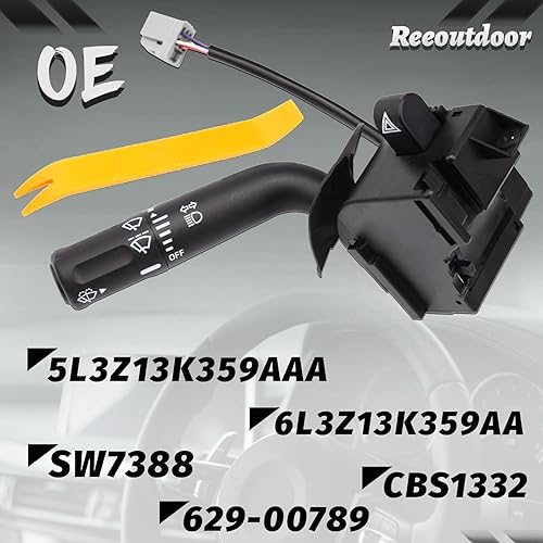 Miniatura 4 de CBS1332 Interruptor de combinación de atenuador de luz de giro multifunción para Ford F150 2005-2008, Lincoln Mark LT 2006-2008, reemplazo OEM #