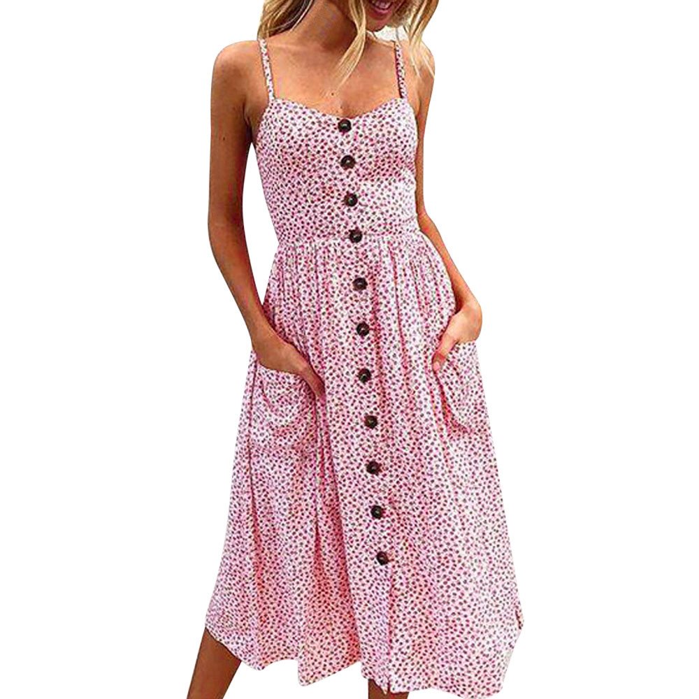 Fannyfuny Damen Sexy Sleeveless Einfarbig mit Bowknot Spitze Spaghetti-Armband Kleider Frau Casual Freizeit Kleider Sommerkleider Strandkleider Elegant Cocktail Kleider Party Kleider