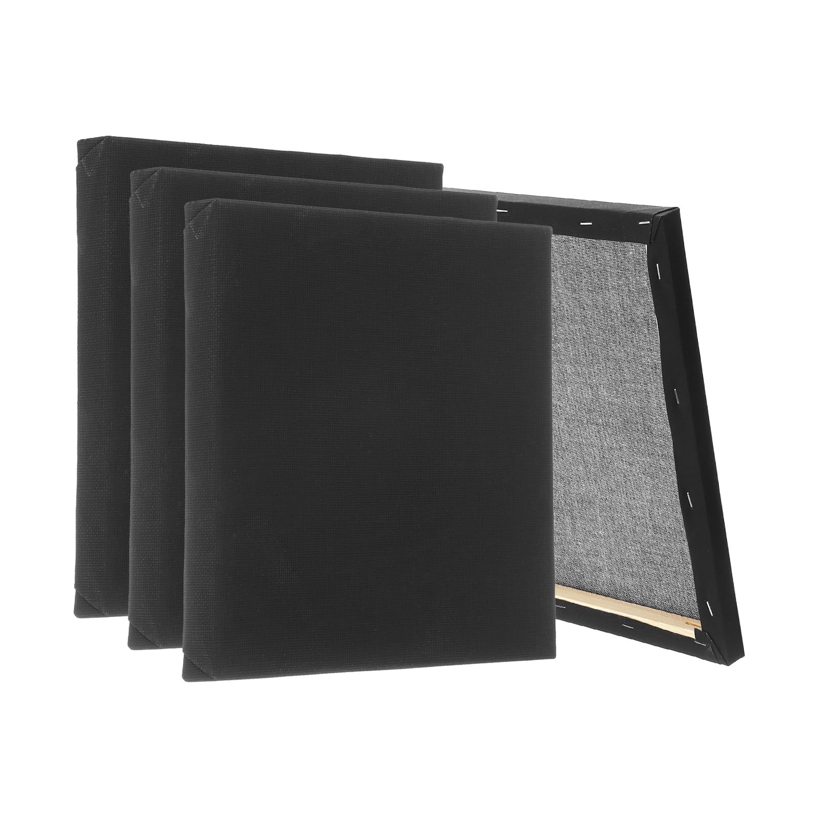 Toile pour peinture acrylique noire PATIKIL lot de 24 pour atelier créatif