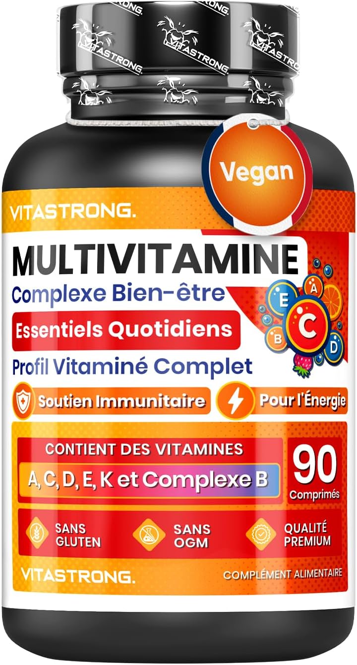 Vitastrong Complete Multivitamins, Premium Quality, 13 Essential Vitamins in High Dose, Pure and Certified Multivitamins for Women and Men, Gluten Free and GMO Free Multi Vitamin Dietary Supplement