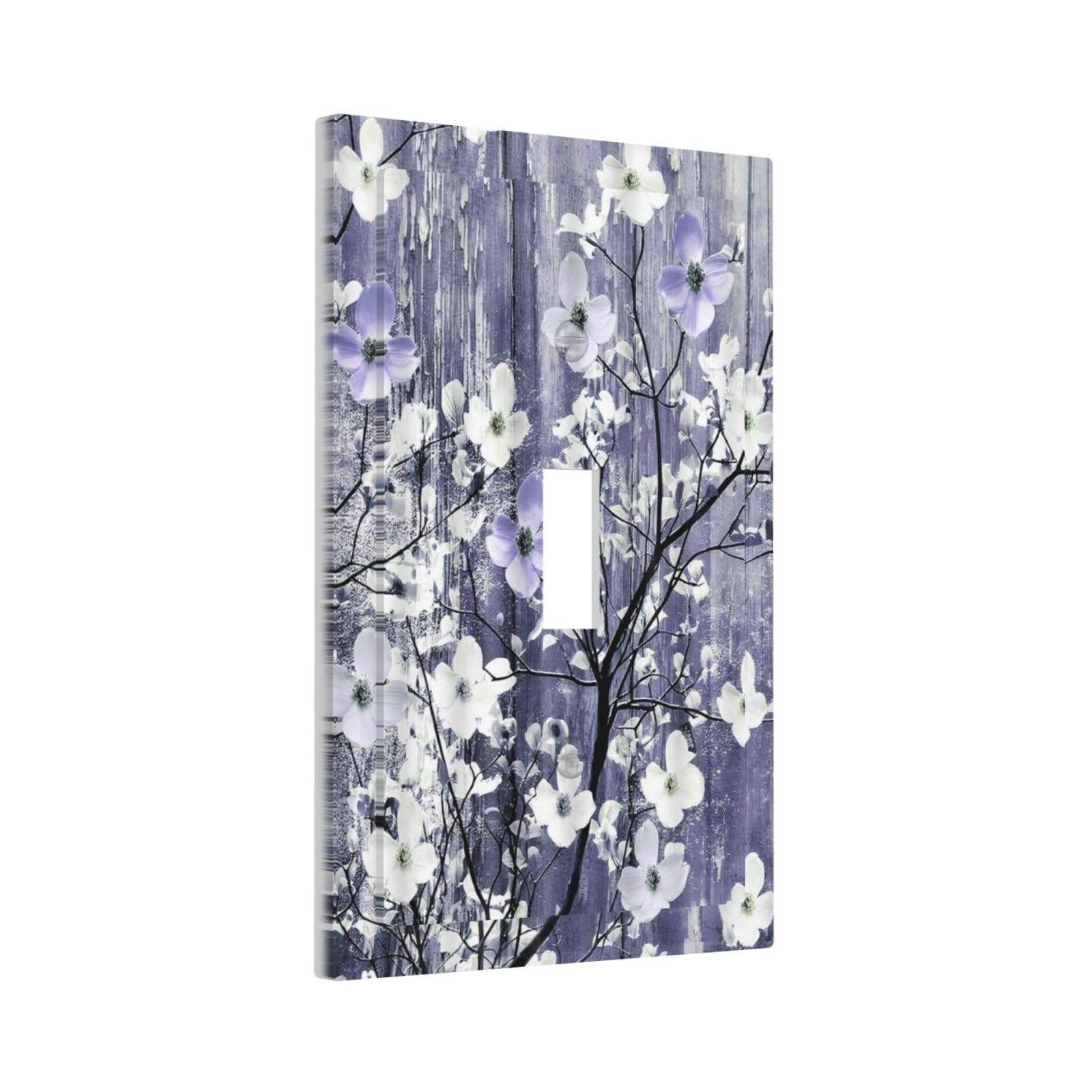 Rustic Floral Outlet Covers - White Pear Flowers -11