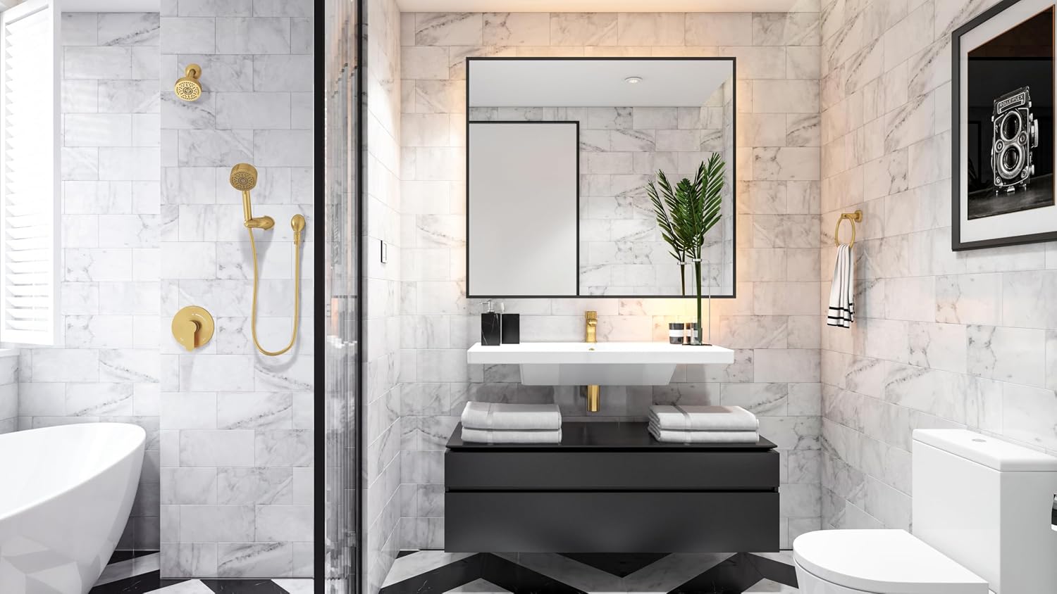 Symmons Identity Single Hole Single Handle Bathroom Faucet with Push Pop Drain in Brushed Bronze (1.0 GPM)