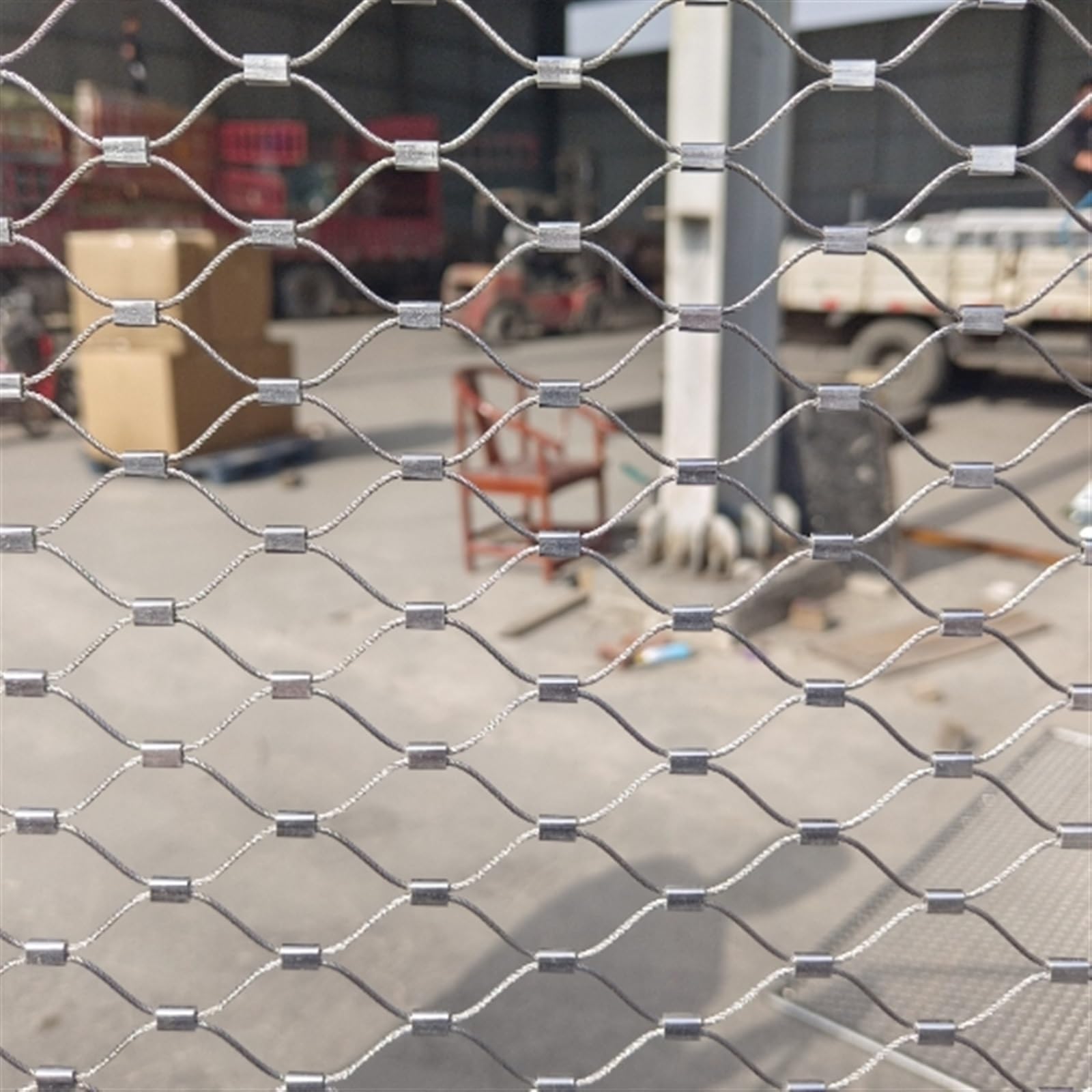 Siatka druciana ze stali nierdzewnej, elastyczna siatka kablowa do ochrony, średnica drutu 2 mm, ochrona przed kradzieżą i upadkiem, do użytku na zewnątrz w ogrodzie i gospodarstwie
