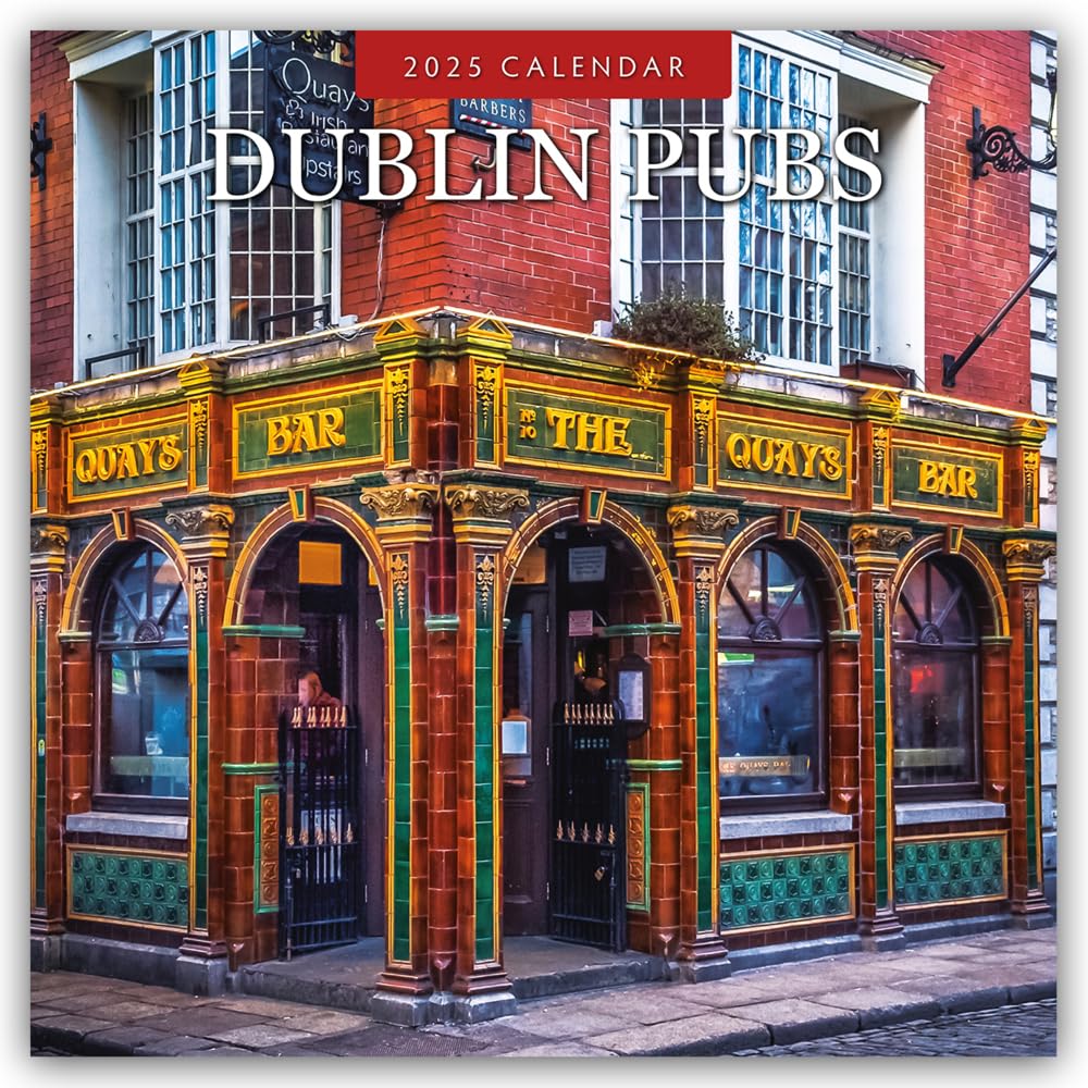 Dublin Pubs 2025 Square Wall Calendar