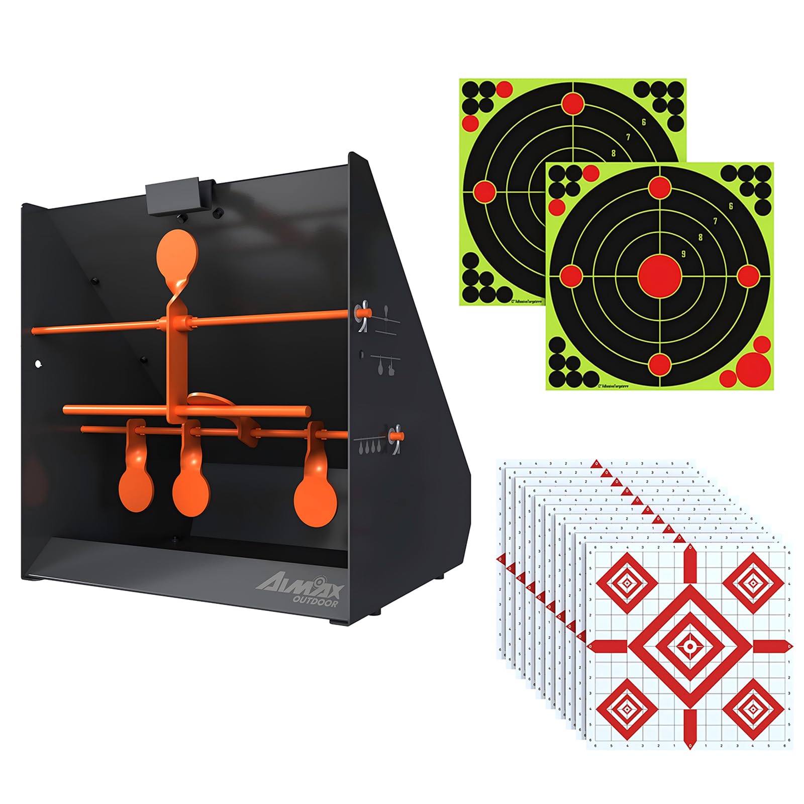 AIMAX OUTDOOR Pellet Gun Target Trap with Center Shot - 12pcs