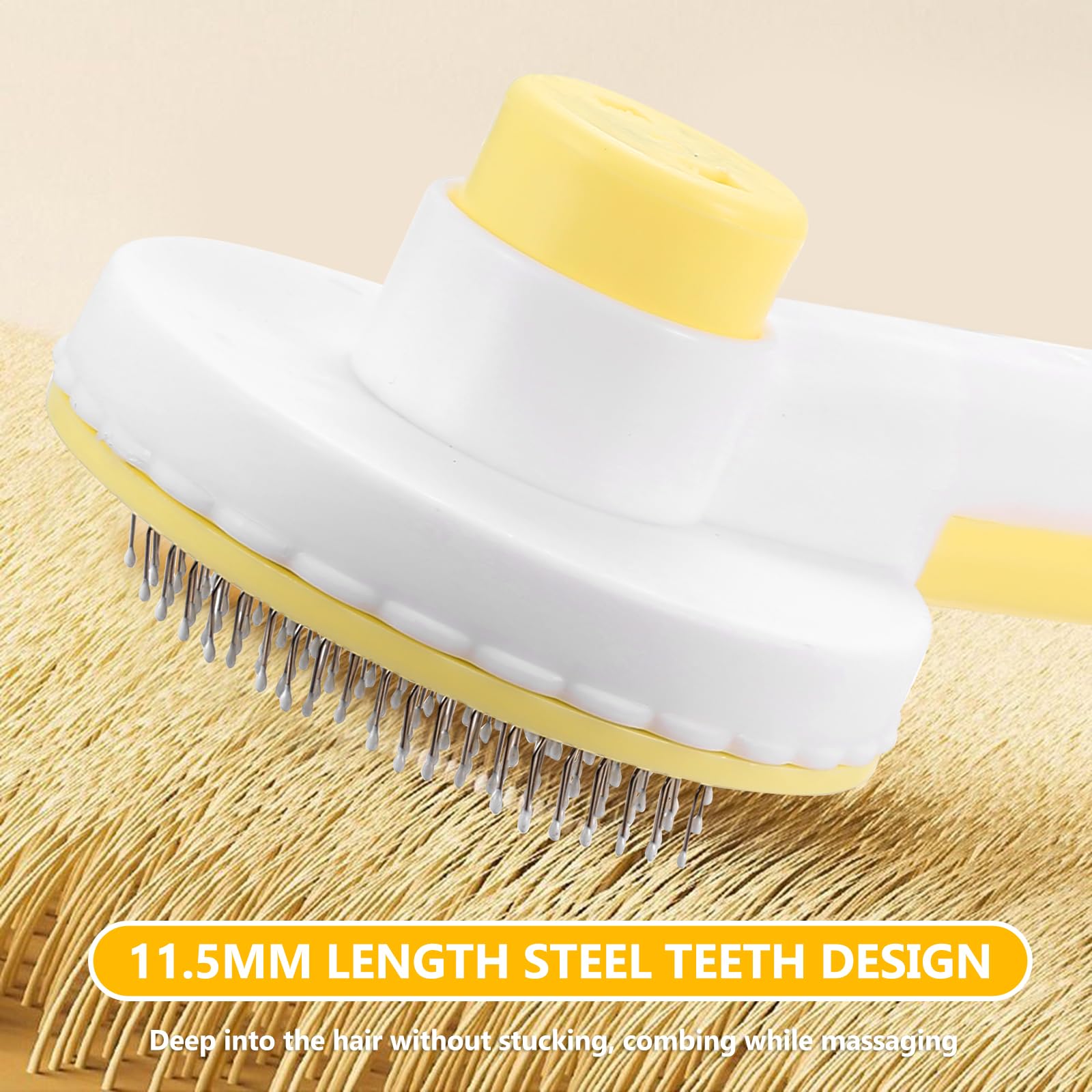 2 SetCat Grooming Brush Set, Cat Brush for Short Haired Cats & Long Haired Cats - Image 4