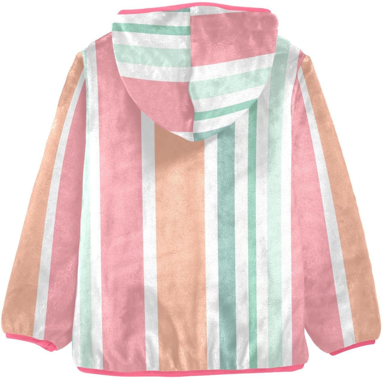 GuoChe Vertical Stripes Boy Fleece Jacket