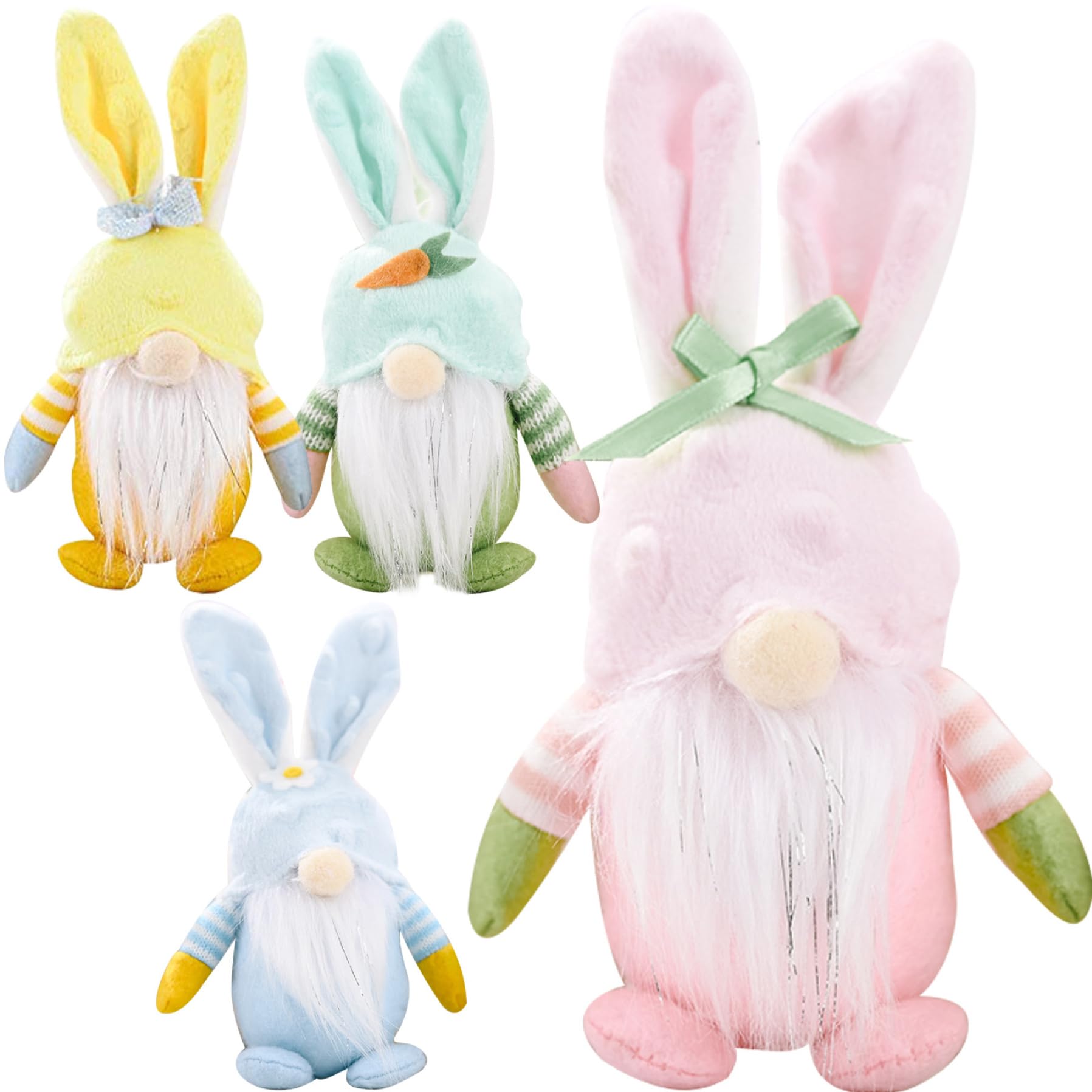 Lapin gnome de pâques rustique pour votre décoration de table printanière