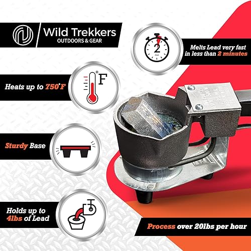 Miniatura 2 de Do-It Hot Pot 2  Olla eléctrica para plomo  Derretir los lingotes de plomo rápidamente  Capacidad de 4 libras  Olla de fusión de plomo para moldes