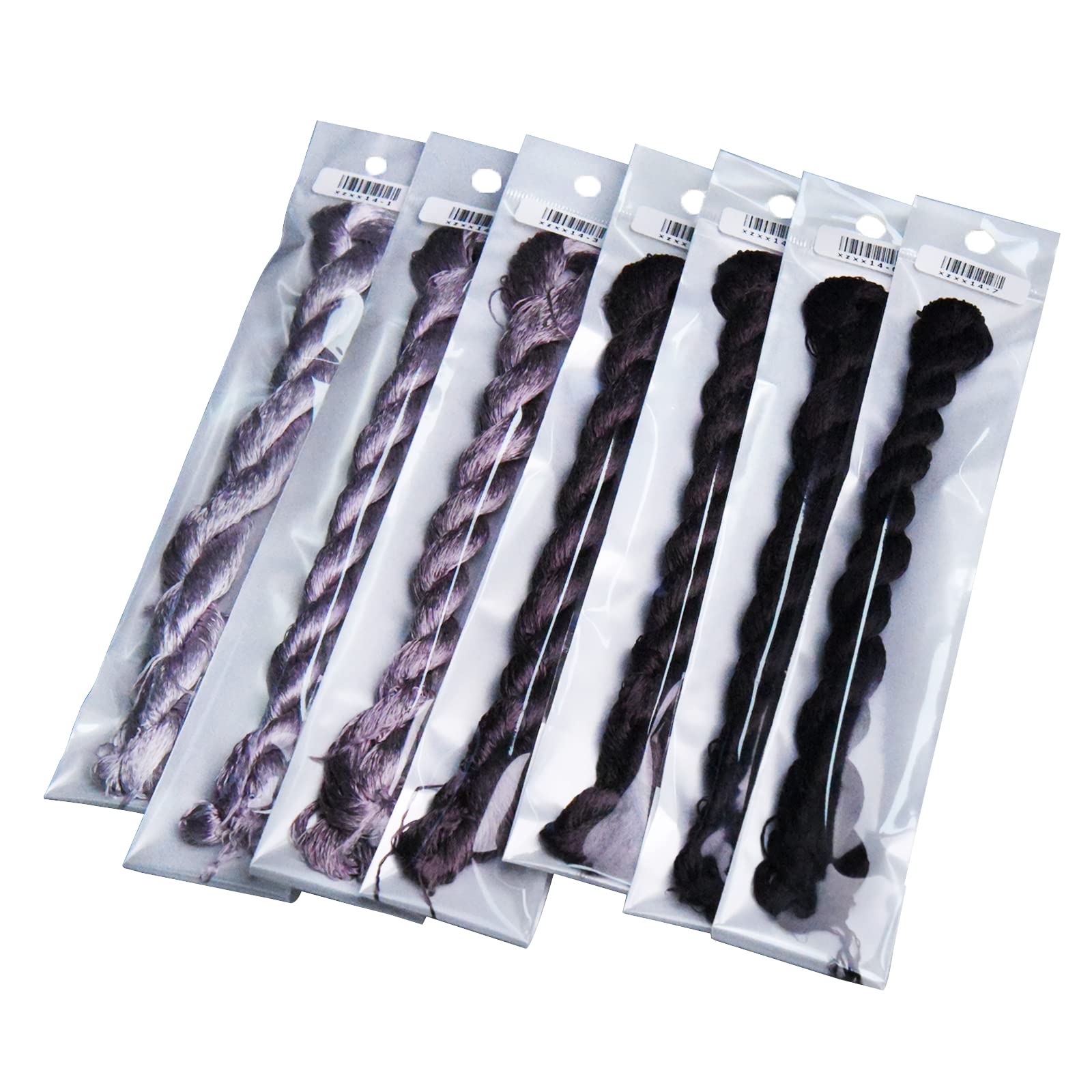 MINGGUXIUYI Natural 100% Silk Thread Handmade Embroidery Thread Floss 770 Metres 7 Colors (14) - Image 4