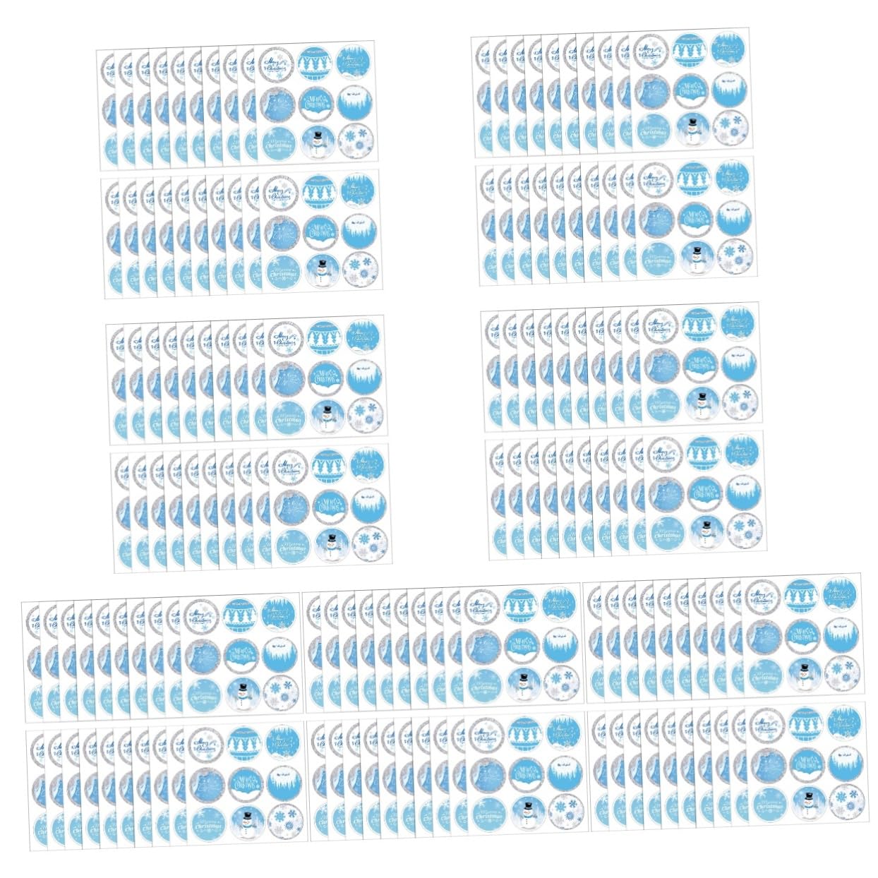 SHINEOFI 140fogli Etichette Adesive Natalizie Confezione Stickers Autoadesivi Per Buste e Facili Applicare e Rimuovere Per e