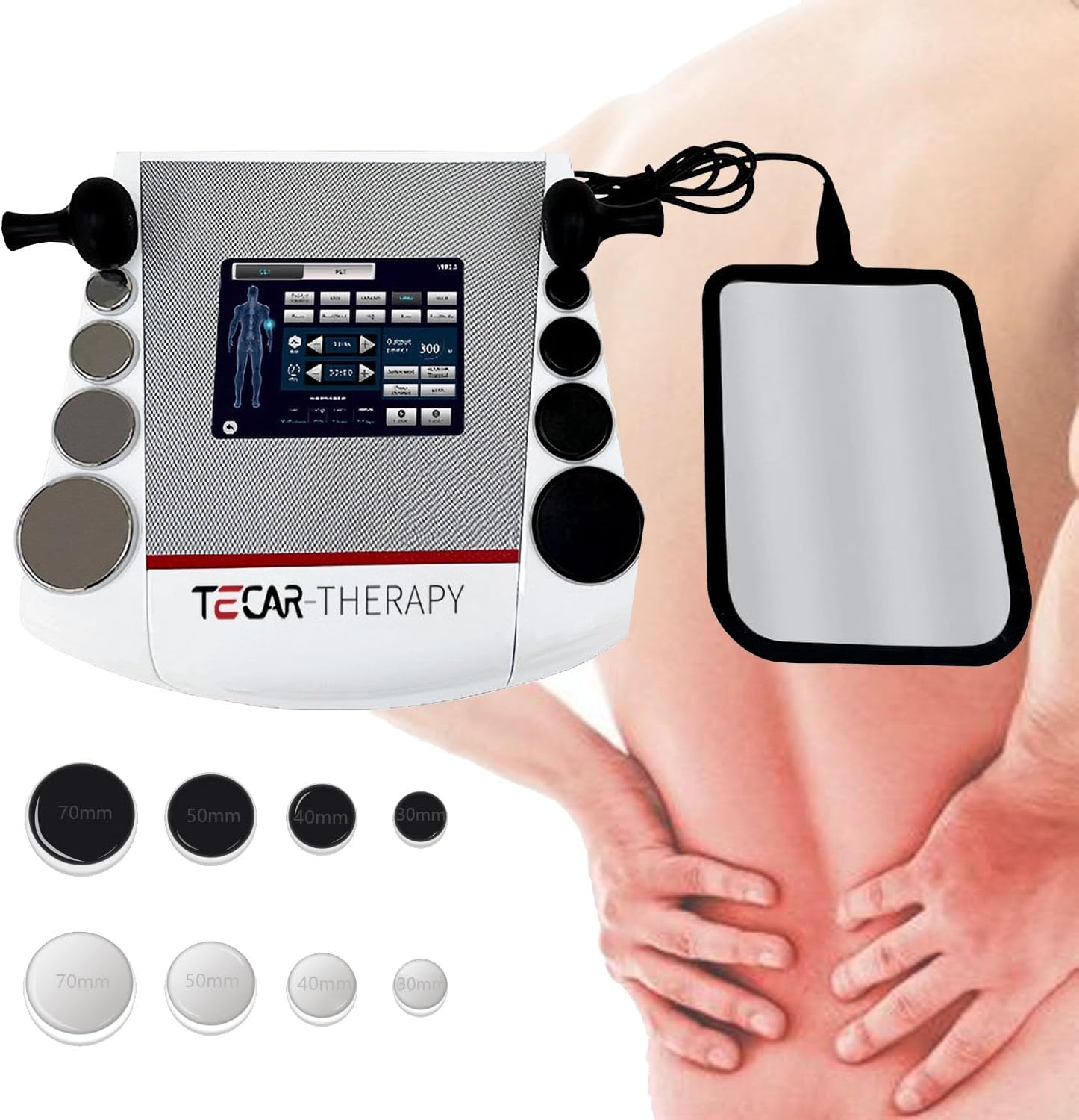 Shockwave Therapy Machine, Tecar Therapy Diathermy Machine, Pain Relief and Muscle Recovery, CET RET Technology for Firming Skin Body Sliming Pain Relief Skin Tightening