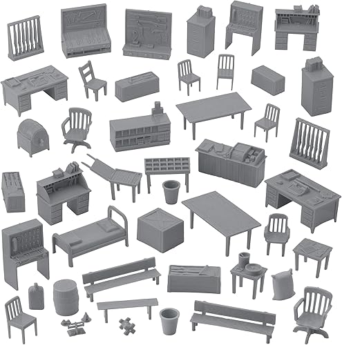 Miniatura 2 de BMC Classic Marx Military Base Camp - 44 piezas de plástico para hombres del ejército