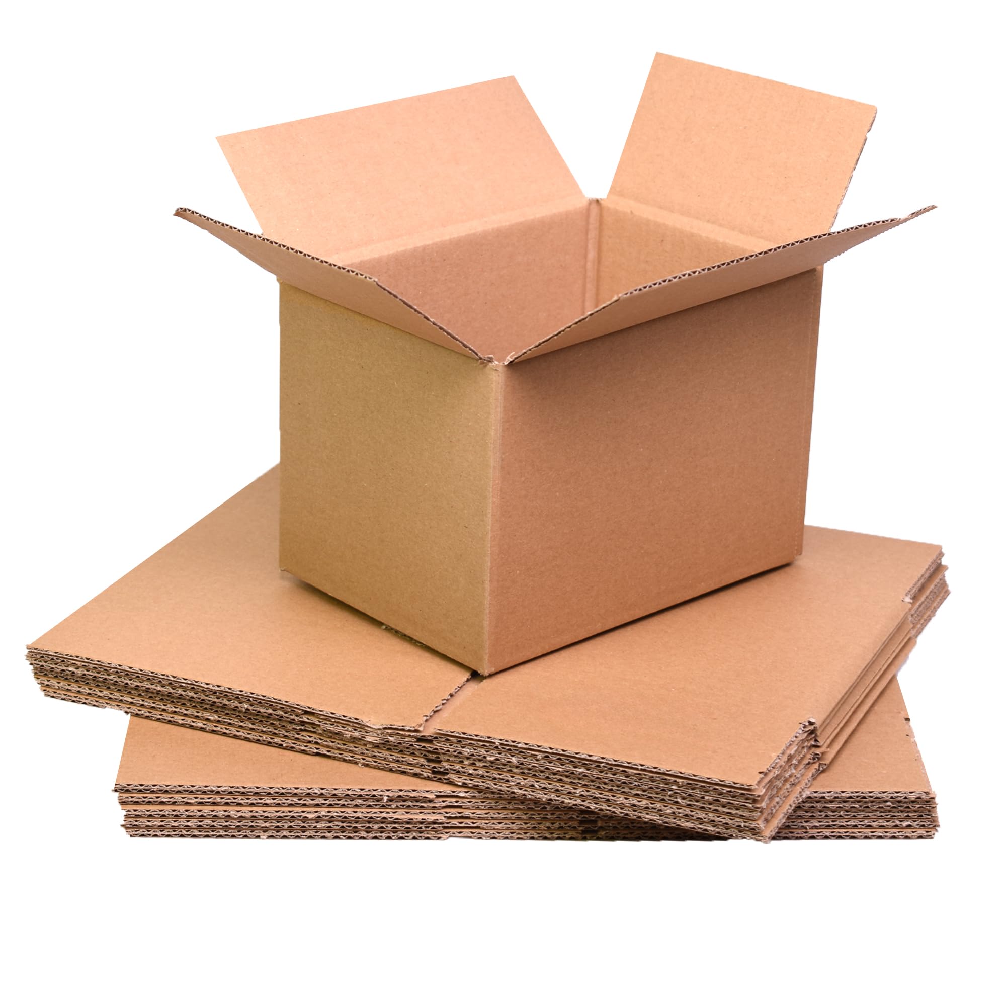 Globe Packaging Brown Small Mailing Packing Cardboard Boxes (50, 7X5x5 Inches)