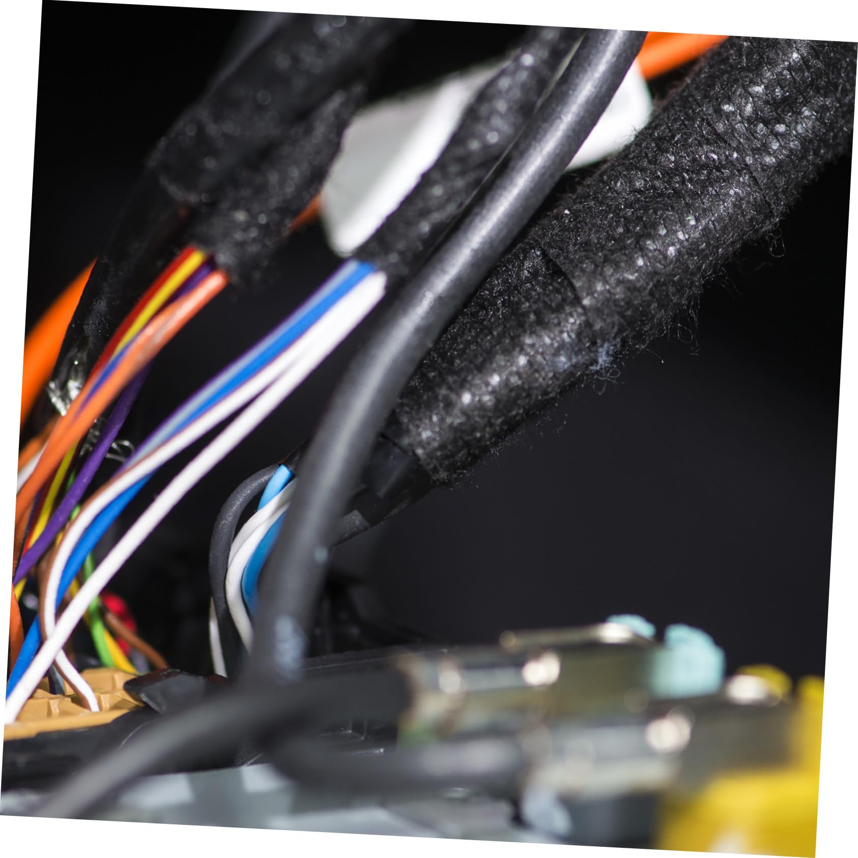 Didiseaon 5 rollos Cinta de Arnés de Cableado Automotriz Alta Temperatura Adhesiva para Reducción de Ruido y Fijación de Cables Motor y Tablero