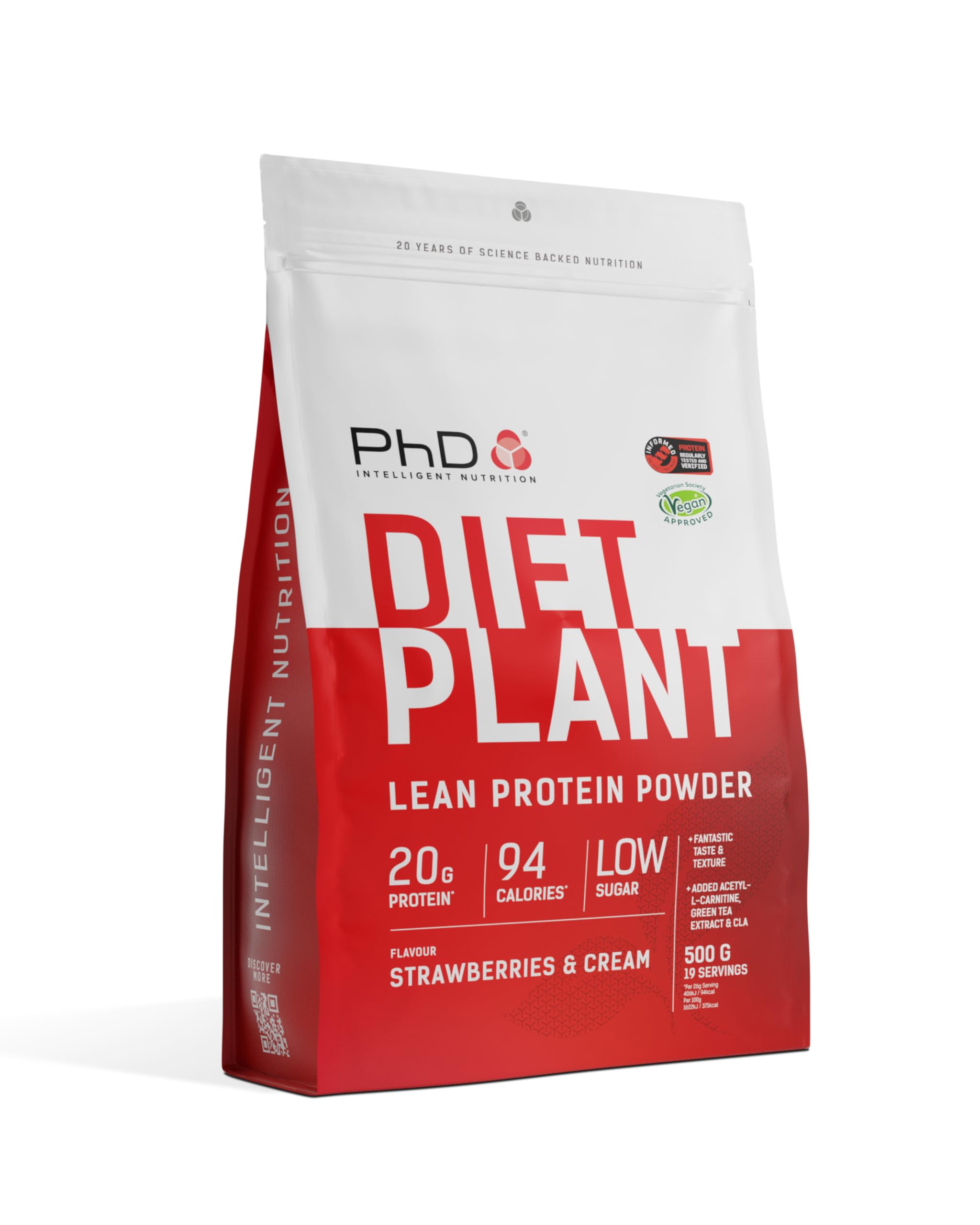 Sponsored Ad – Nutrition Diet Plant, Vegan Protein Powder Plant Based, Strawberries and Cream, High Plant Protein, 19 Servings Per 500g Bag