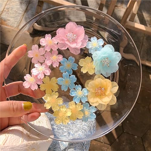 Miniatura 3 de 9 pinzas de flores para el cabello para adolescentes y mujeres, accesorios para el cabello, pasadores para el cabello, pasadores bohemios para