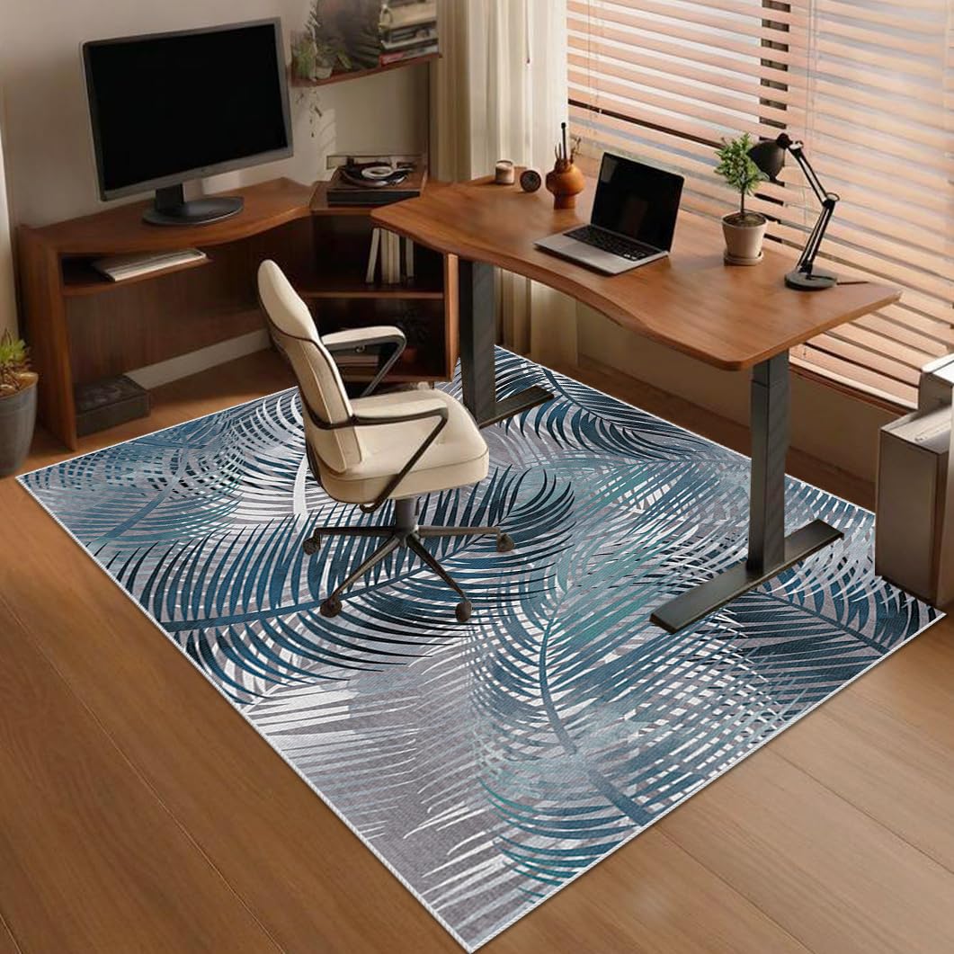 Tapis de Sol Bureau Tissu pour Parquet, Tapis Gaming Sol 160 x 200 cm