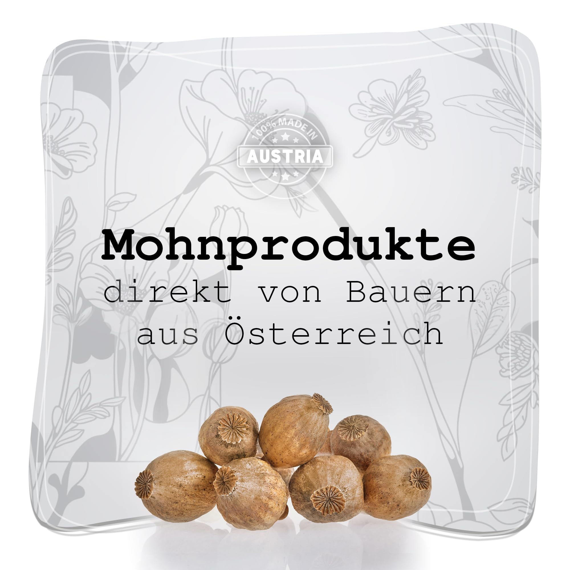 Mohnkapseln, Poppy Pods | Klein & ohne Stiel | Getrocknet | Bastelzubehör & Deko (Große Mohnkapseln, 250g)