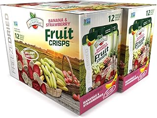 Brothers-ALL-Natural Fruit Crisps, Strawberry Banana, 0.42 oz (Pack of 24)