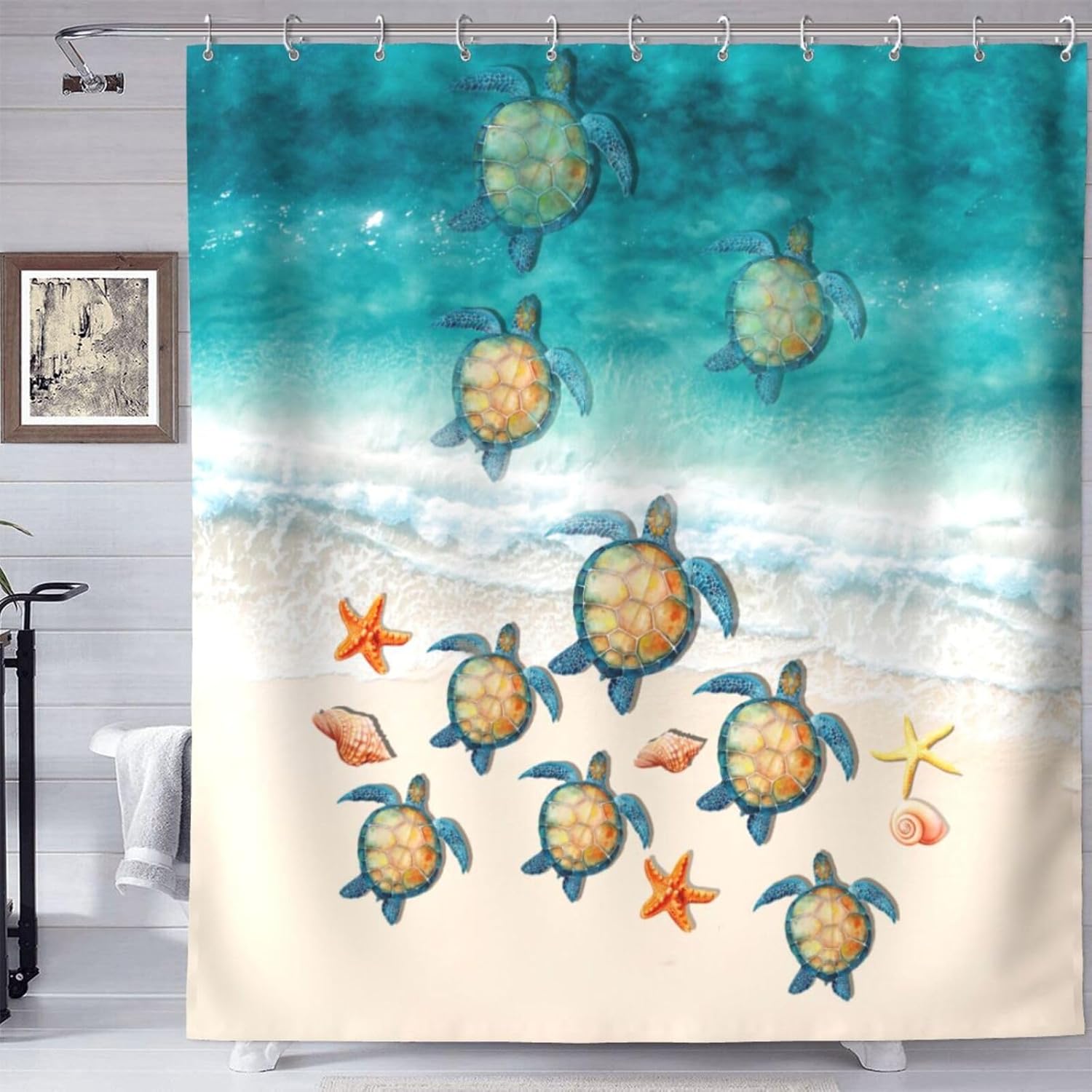 YETTA YANG Camo Camouflage Retro Hunting Tactical Army American Flag Home Decorations Decor Opacity Spa Curtain Bathroom Shower Curtain Set 72 X 72 Inch with 12pcs Hooks Fabric