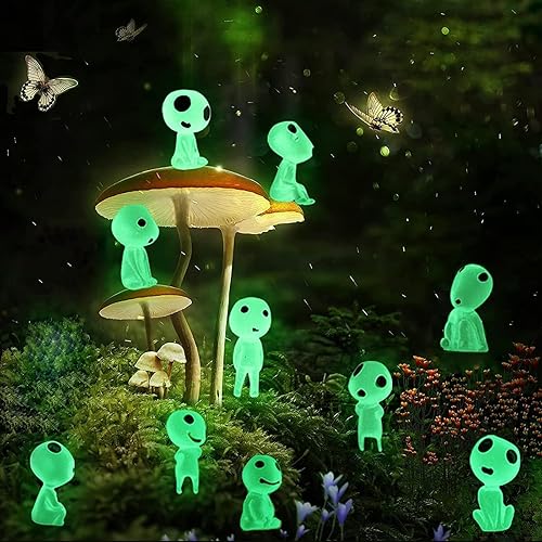 10PCS Glow in Dark Garden Alien Decor 