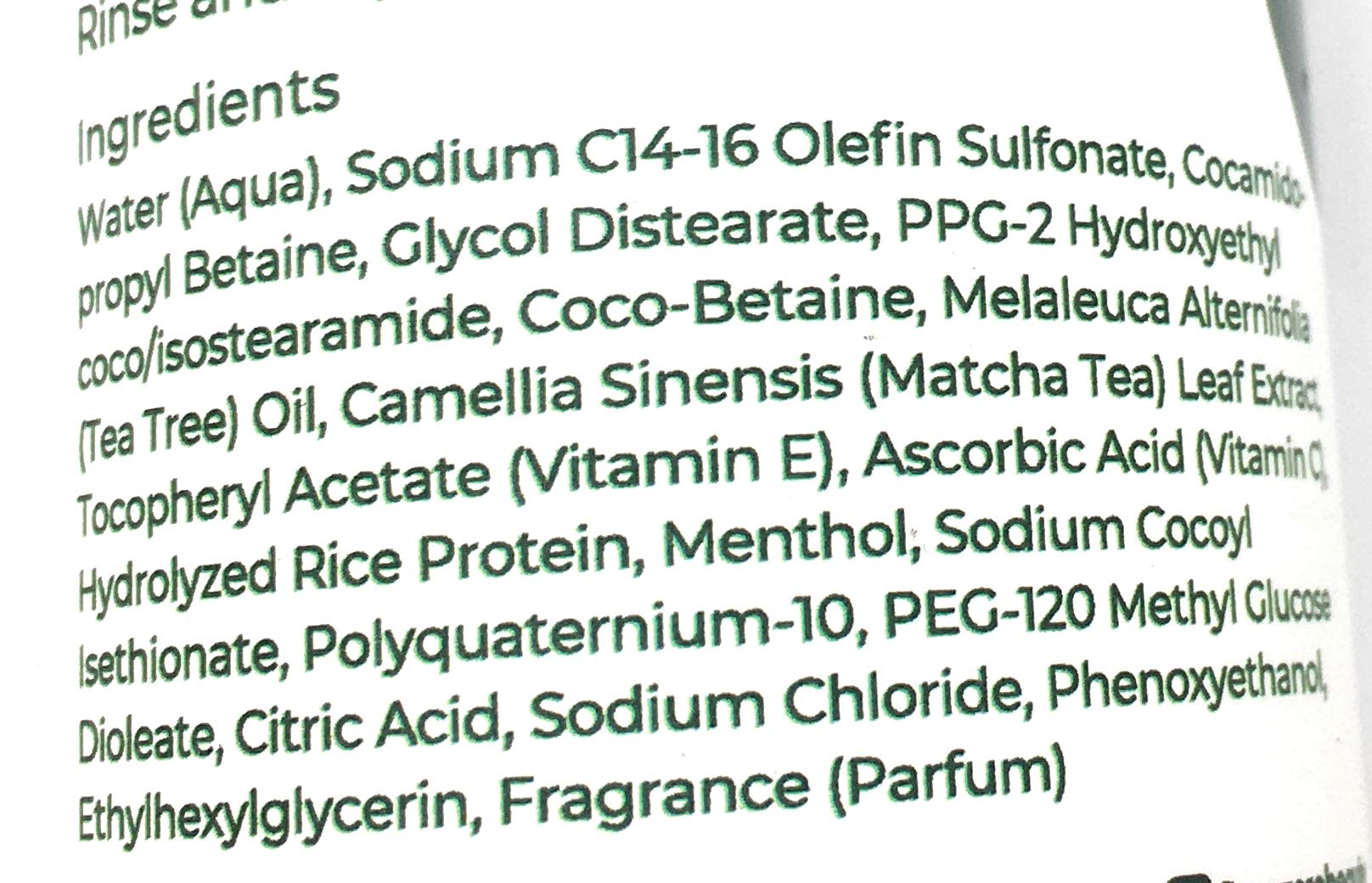Purezero Champú de árbol de té y matcha – Tratamiento nutritivo y vigorizante del cuero cabelludo con sabor a menta, sin sulfatos, parabenos ni colorantes, vegano y libre de crueldad animal, 12