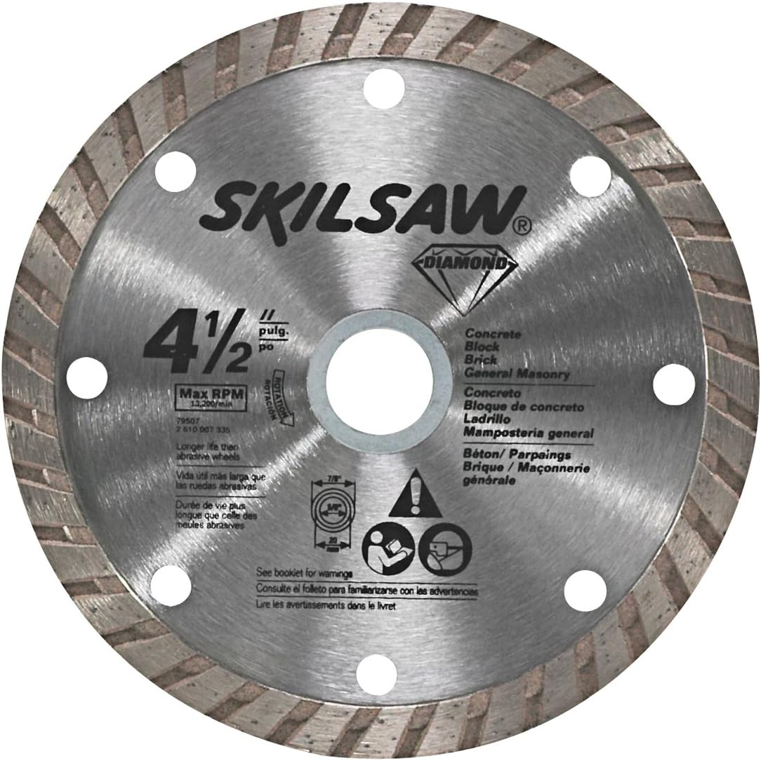 SKIL 79507C 4-1/2-Inch Turbo Rim Diamond Grinding Wheel