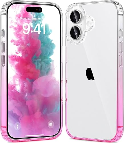 Miniatura 10 de JJGoo Compatible con iPhone 15 Funda transparente, transparente a prueba de golpes, delgada, antiarañazos, carcasa protectora de policarbonato duro,