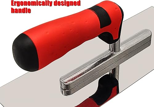 Miniatura 4 de Paleta de acabado plano de acero inoxidable (11" x 4") cemento de hormigón yeso yeso azulejos mampostería construcción herramientas manuales