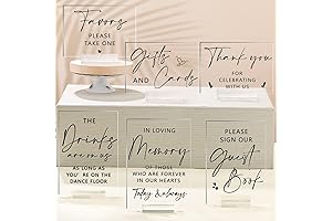 Elegant Acrylic Table Signs for Wedding Ceremonies and Celebrations