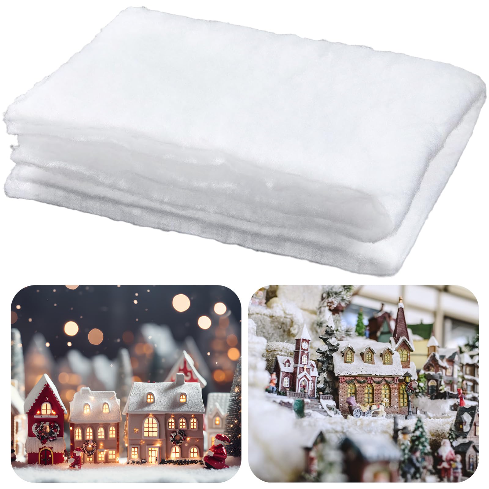 Christmas Tree Snow Blanket Fake Snow Blanket Roll & Fluffy Snow Decor ...