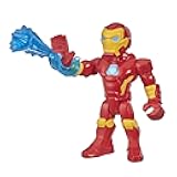 Heroes Marvel Super Hero Adventures Mega Mighties Iron Man Collectible 10-Inch Action Figure, Toys for Kids Ages 3 and Up