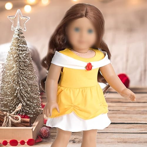 Miniatura 3 de sweet dolly Ropa de muñeca de 18 pulgadas trajes de fiesta de princesa accesorios para muñecas de 18 pulgadas