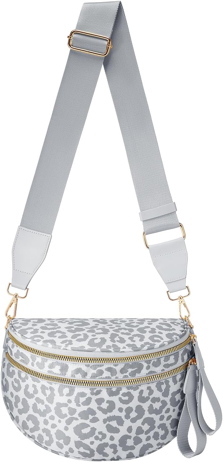 Pure Colour Crossbody Bag Bum Bag for Women,Spacious Purse Fanny Packs Belt Bag,Oversized Bum Bag (Colour Bum Bag-Kelly Green) thumbnail
